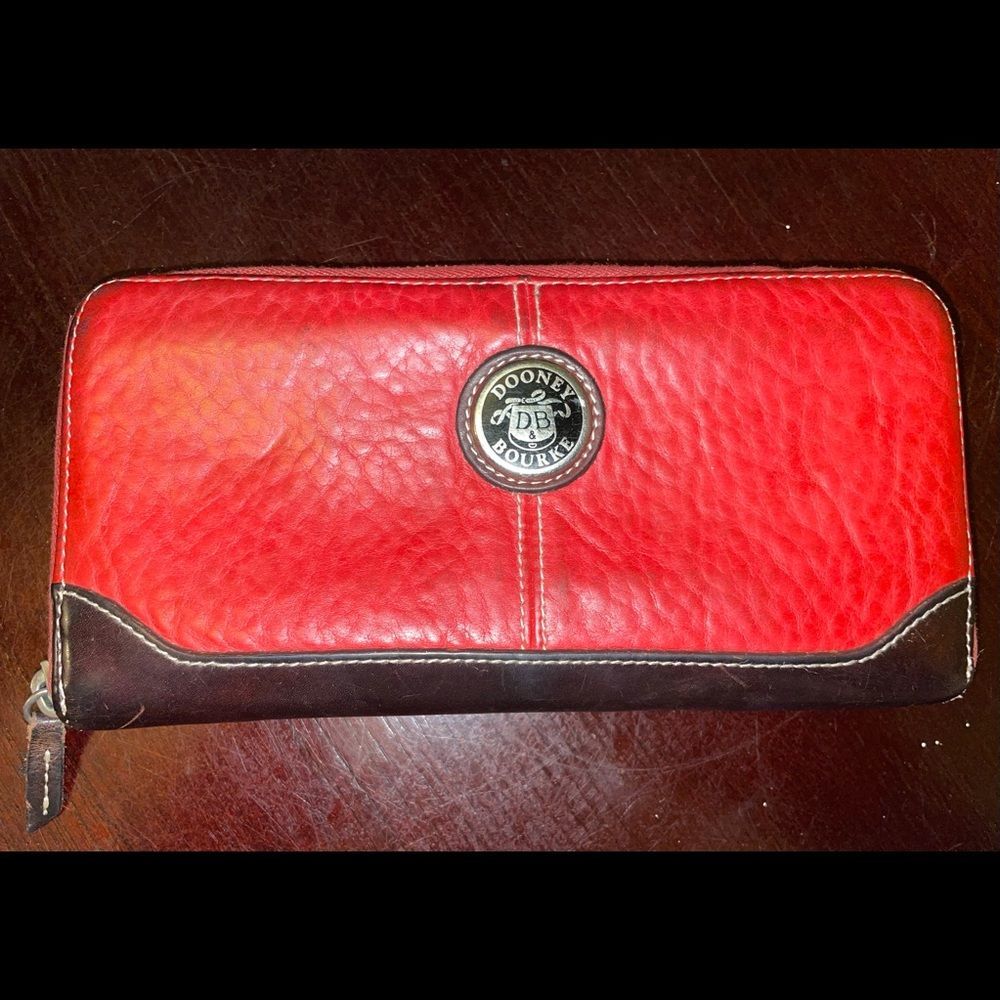 Dooney and Bourke large double zipper wallet.